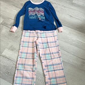 Blue and Pink Kids Pajamas Set